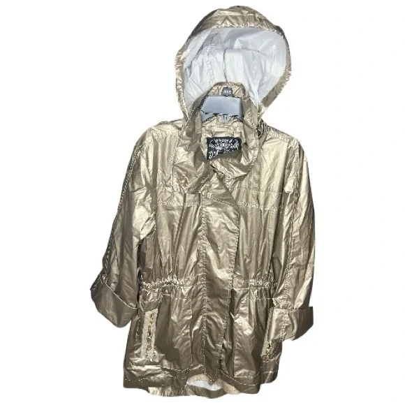 ANORAK Metallic Gold Utility Jacket, Size: Small - Picture 6 of 6